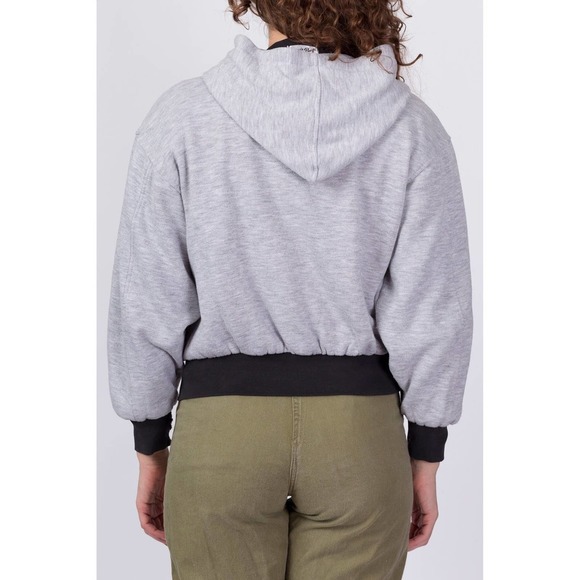 90s Chicago Bulls Reversible Hoodie - Petite Medium | Distressed NBA Basketball - Picture 3 of 10